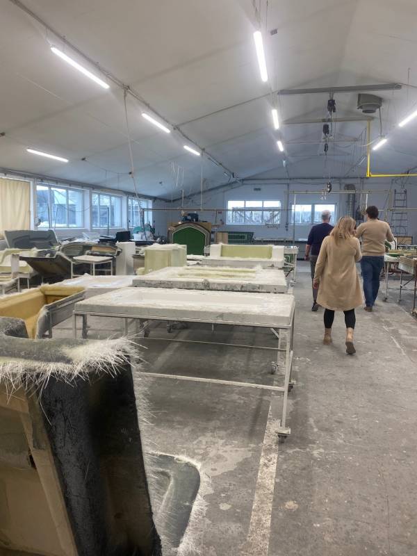 Fabriksbesøg hos Corsiva boats i 2021