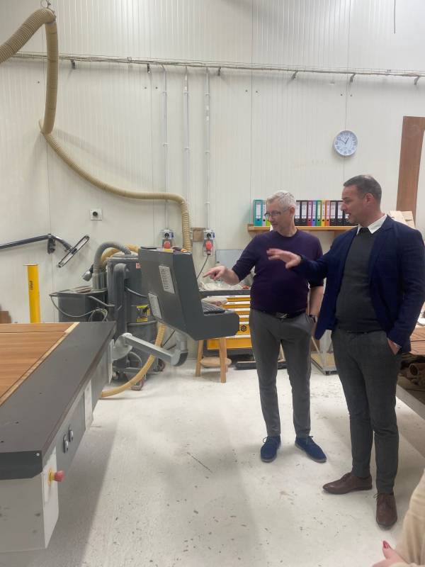 Fabriksbesøg hos Corsiva boats i 2021