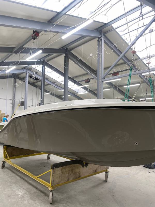 Fabriksbesøg hos Corsiva boats i 2021